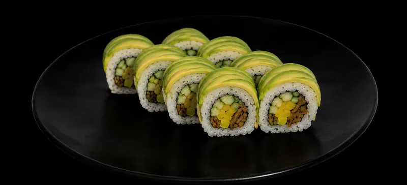 Dragon maki vege na awokado – rolka sushi, Futo Sushi Biała Podlaska